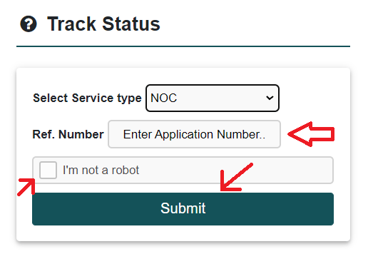 Track Status of NOC