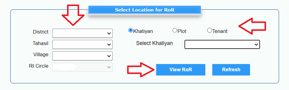 Select Location for RoR